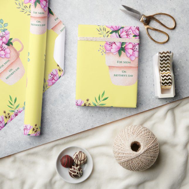 Mors dag Blommor i A Kopp Presentpapper (Hantverk)