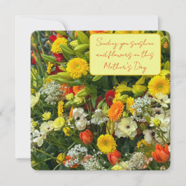 Mors dag blommor meddelande