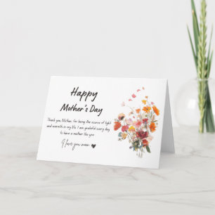 Mors dag Blomsterbukett Grattiskort Kort
