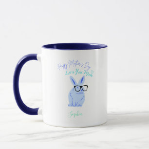 Mors dag Blue Bunny Mugg