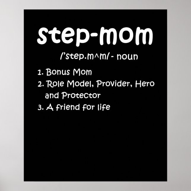 Mors dag Bonus Mamma Friend for Life Step Mamma Poster (Framsidan)