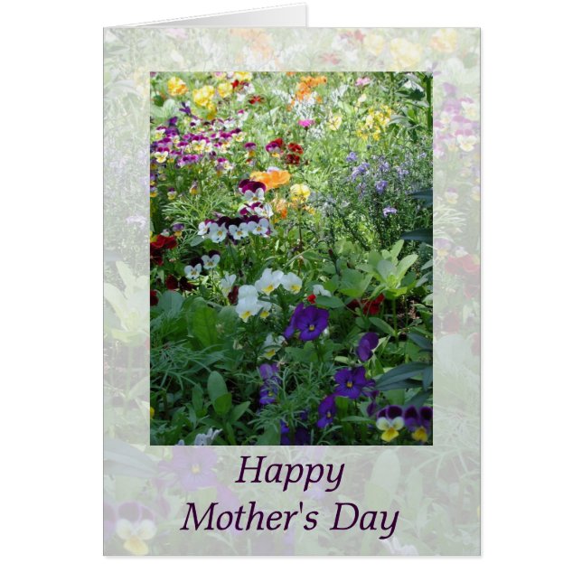 Mors dag Bouquet Hälsningskort (Framsidan)