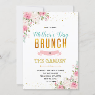 Mors dag brunch-festinbjudan inbjudningar