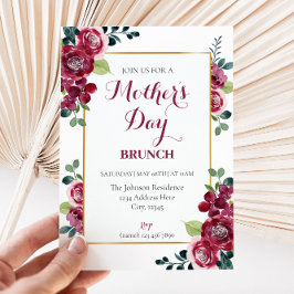 Mors dag Brunch-inbjudan Inbjudningar