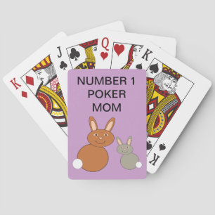 Mors dag Bunnies Anpassade Spelkort