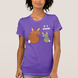Mors dag Bunnies Anpassningsbar nummer 1 Mamma Dam Tröja