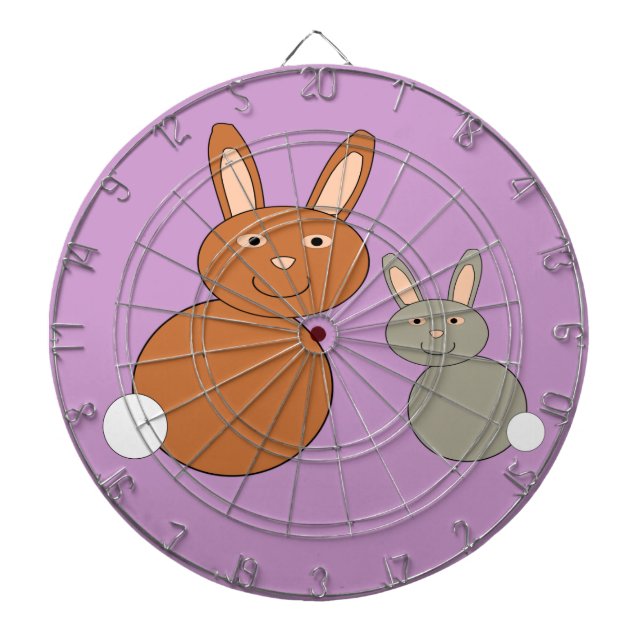 Mors dag Bunnies Dart Board Piltavla (Framsidan)