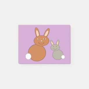 Mors dag Bunnies Post har anteckningar Pad Post-it Block