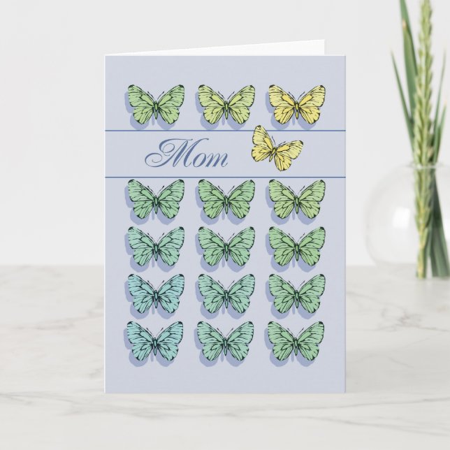 Mors dag Butterfly Kort (Framsida)