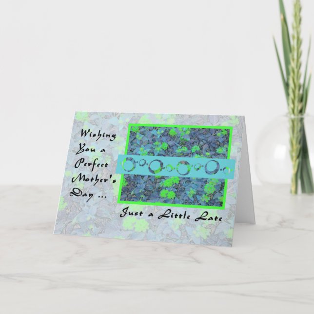 Mors dag Card, bara lite sent Kort (Framsida)