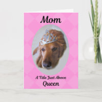 Mors dag Card Golden Retriever Queen