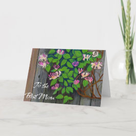 Mors dag Card Honeysuckle Tack Kort