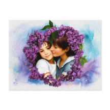 Mors dag Card Lilacs Personlig Photo Ram