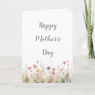 Mors dag Card, Lycklig Mamma Day Tack Kort