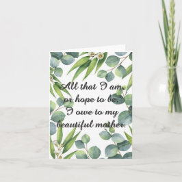 Mors dag Card - min vackra Mor Kort