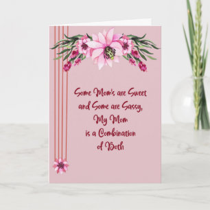 Mors dag Card Sweet & Sassy Mamma Kort