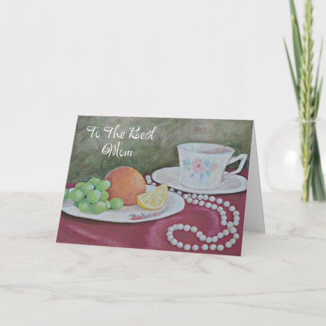 Mors dag Card Tekopp Kort (Framsida)