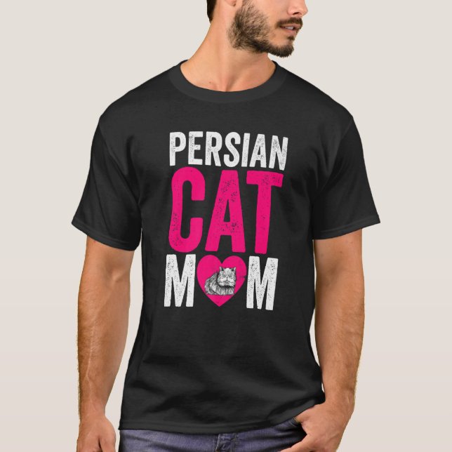 Mors dag Cat Mamma Cat Päls, paresiskt katt T Shirt (Framsida)
