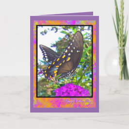 Mors dag certifikat för fjäril-hälsning kort