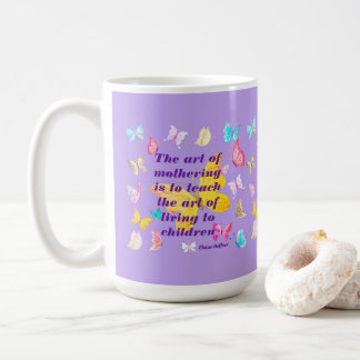 Mors dag-citat med vattenfärgsfilter kaffemugg