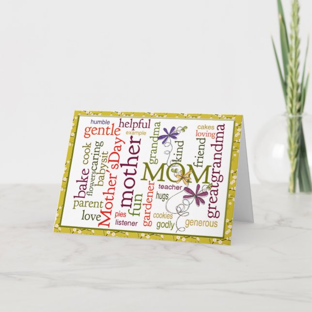 Mors dag Collage Kort (Framsida)