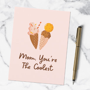 Mors dag Coolaste Mamma Roligt Citat Vykort