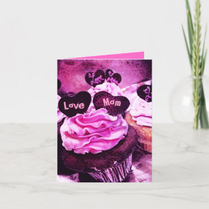 Mors dag Cupaka Kärlek Mamma Rosa Card Kort