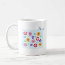 Mors dag Cute Blomsterträdgård Coffee Mugg