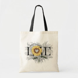 Mors dag Cute Flower Kärlek Tote Bag Tygkasse