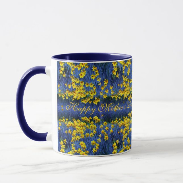 Mors dag Daffodil Vår Fantasy Mugg (Vänster)