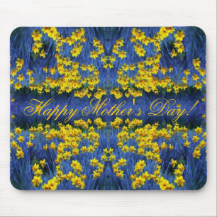 Mors dag Daffodil Vår Fantasy Musmatta