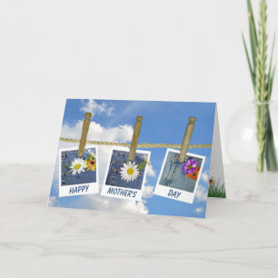 Mors dag daisy i blå jean ficka kort