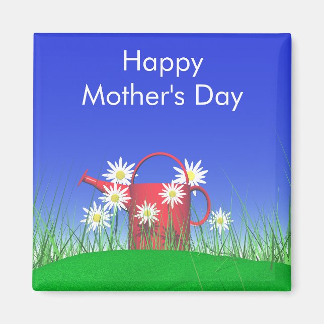 Mors dag Daisy och vattendjur Magnet (Framsidan)