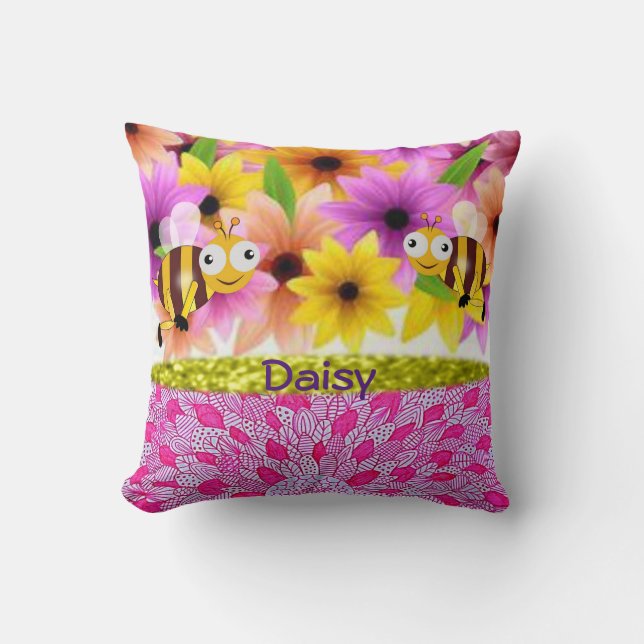 Mors dag Dekorativ kudde Daisy (Framsida)