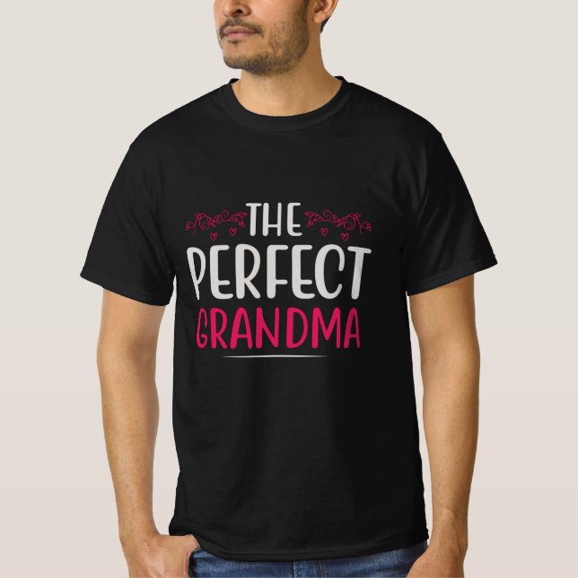 Mors dag - Den perfekta mormor T Shirt (Framsida)