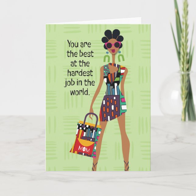 Mors dag - Det svåraste arbetet i världen Tack Kort (Framsida)