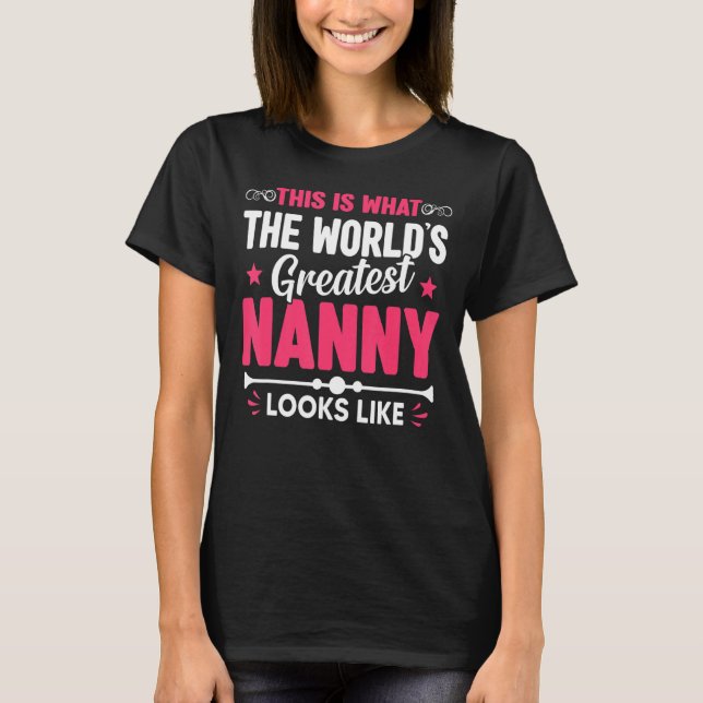 Mors dag Detta är vad Världsmästare Nanny L T Shirt (Framsida)