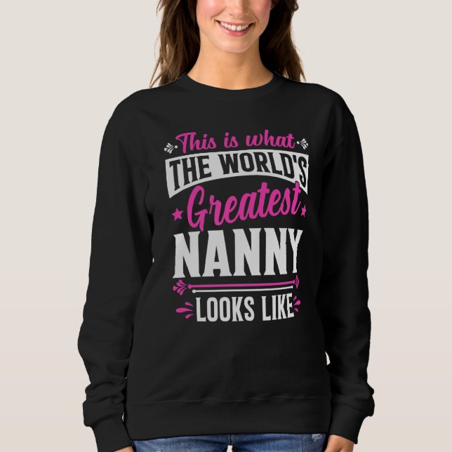Mors dag Detta är vad Världsmästare Nanny L T Shirt (Framsida)