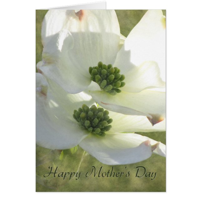 Mors dag Dogwood Hälsningskort (Framsidan)