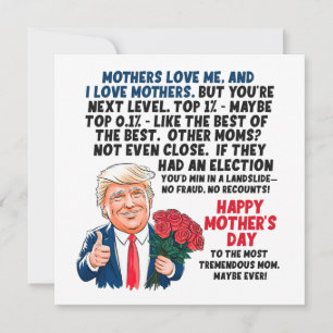 Mors dag Donald Trump Julkort