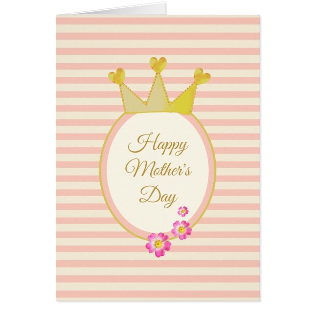 Mors dag-drottning hälsningskort (Framsidan)