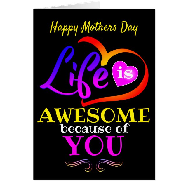 Mors dag (eller annan Speciell dag) Hälsningskort (Framsidan)