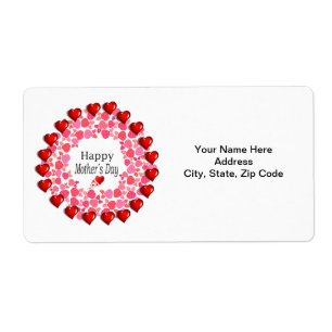 Mors dag-etiketter fraktsedel