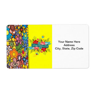 Mors dag-etiketter fraktsedel