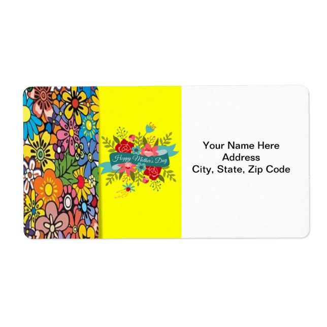 Mors dag-etiketter fraktsedel (Framsidan)