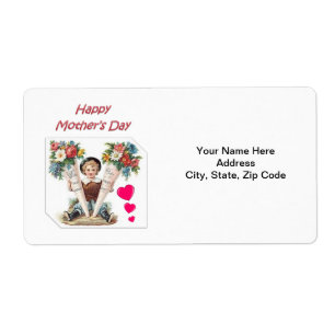 Mors dag-etiketter fraktsedel