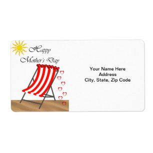 Mors dag-etiketter fraktsedel