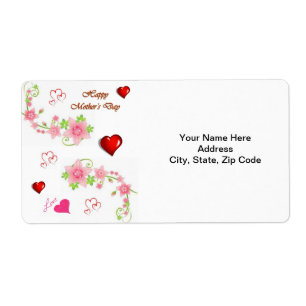 Mors dag-etiketter fraktsedel