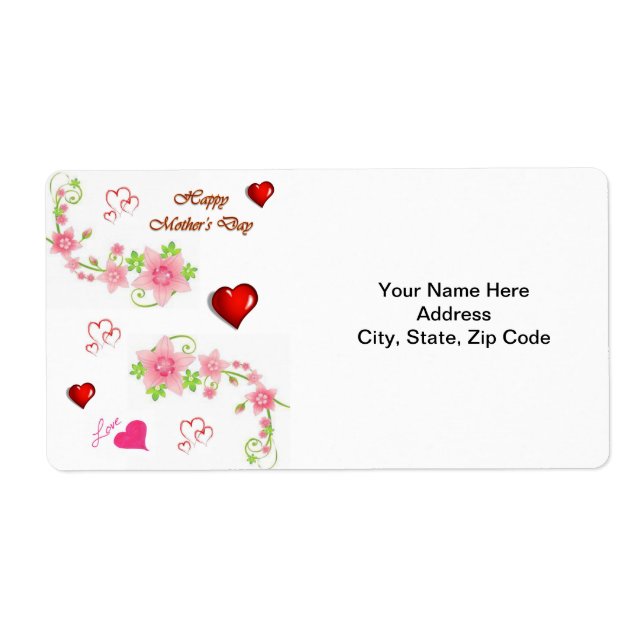 Mors dag-etiketter fraktsedel (Framsidan)