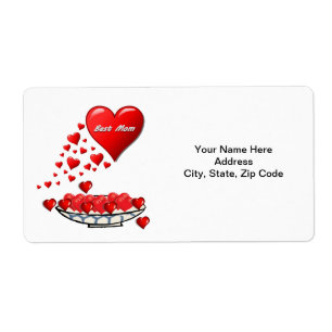 Mors dag-etiketter fraktsedel